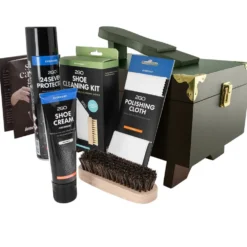 Shoe Care Box Brown