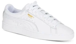 Sneakers Suede 408467 hvit skinn dame
